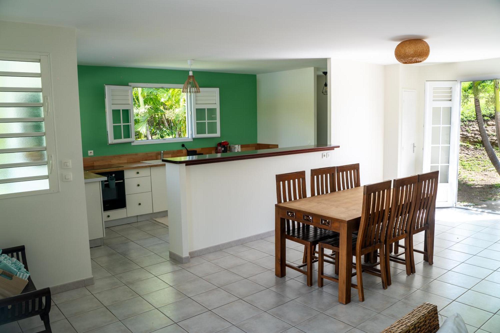 Villa Les 4 Colibris, 3 Chambres, Piscine, Jardin Et Vue Imprenable ! Le Vauclin Luaran gambar