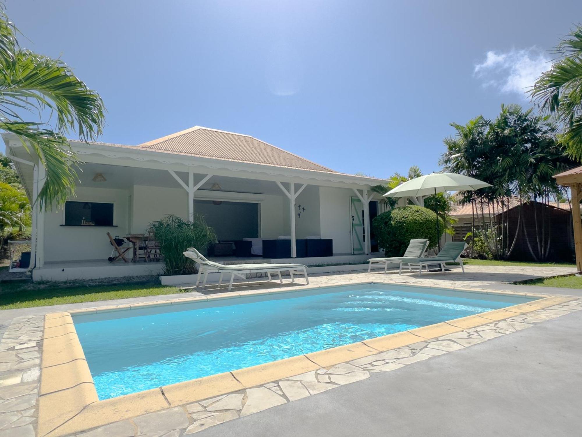 Villa Les 4 Colibris, 3 Chambres, Piscine, Jardin Et Vue Imprenable ! Le Vauclin Luaran gambar