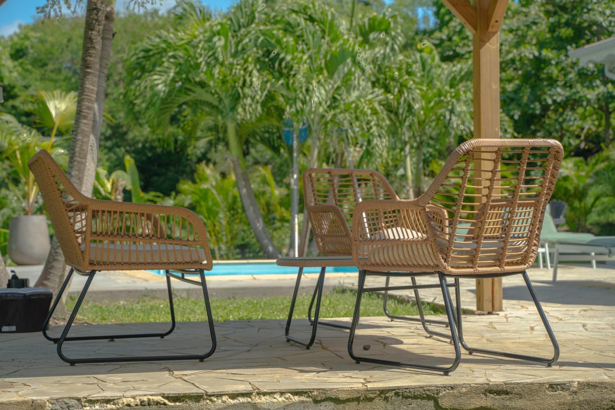 Villa Les 4 Colibris, 3 Chambres, Piscine, Jardin Et Vue Imprenable ! Le Vauclin Luaran gambar